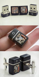 32GB USB Cufflinks by back2root