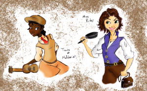 Miss Rider and Tia of Maldonia by theghostlyartist