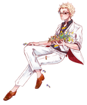 Haikyuu Tsukishima in white by HydroENKI