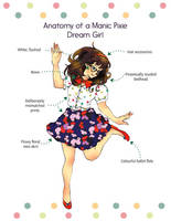 Commission: Anatomy of a Manic-Pixie-Dream-Girl by annsquare