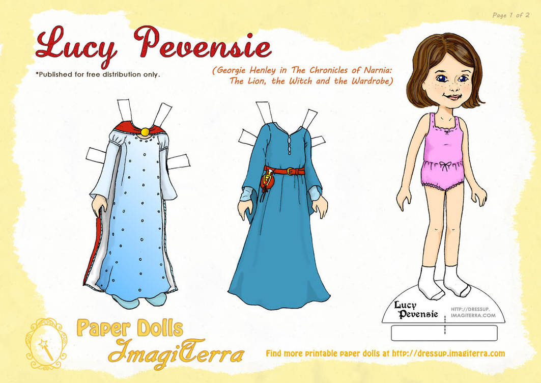 Lucy Pevensie Paper Doll by gianjos