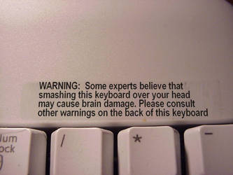 My Keyboard warning by e-dragon