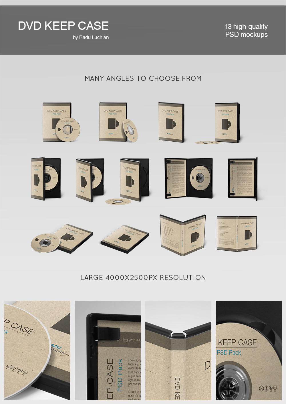DVD keep case template by raduluchian