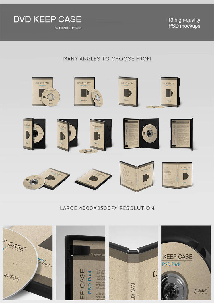 DVD keep case template by raduluchian