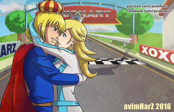 Commission: Rosalina and Helio by avimHarZ