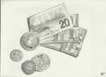 Canadian Currency by rebeccaisanerdd