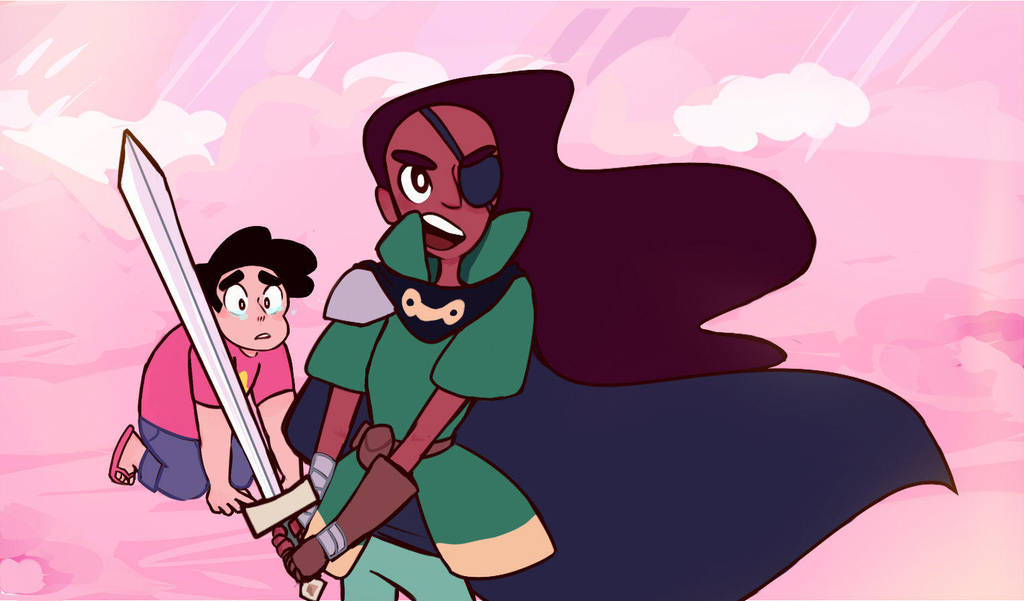 "I won't let you hurt Steven!" open book is my fav episode, partially because connie looked cool in her armor and she was just super cool oh my gosh i love connie. AND LITTLE BBY STEVEN. STEVEN UNI...