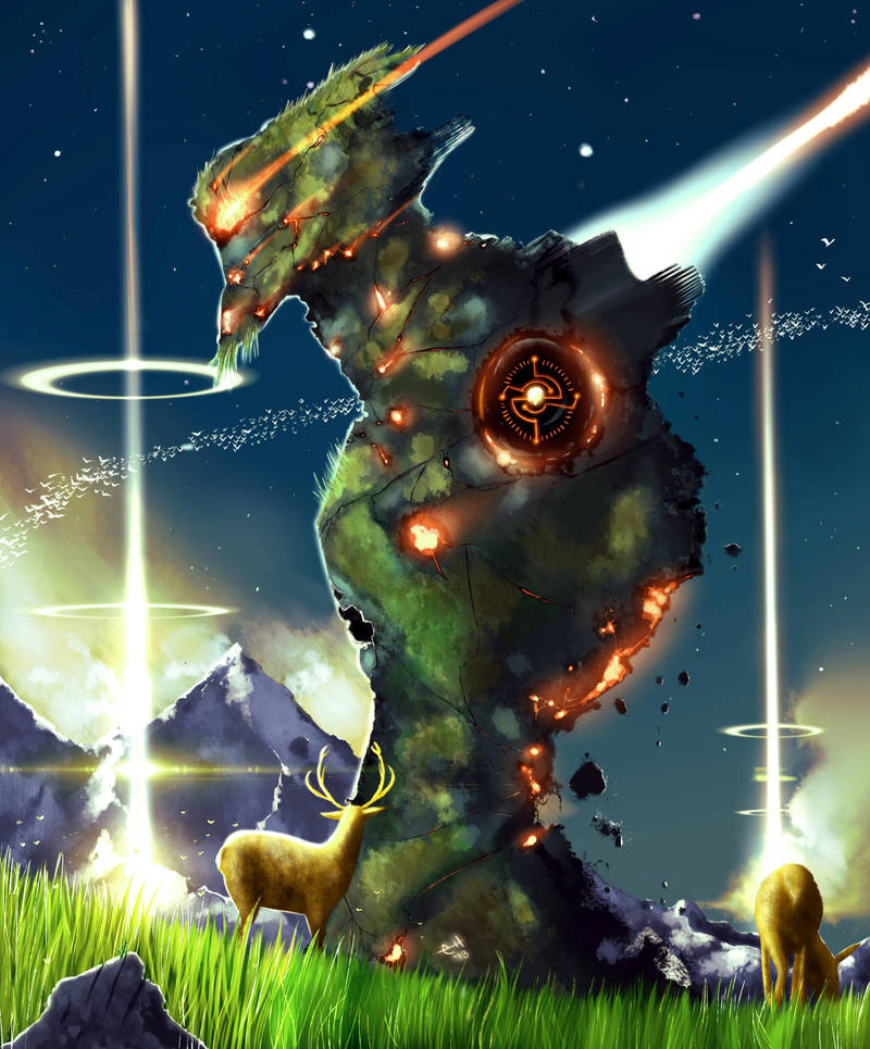 Titans of the Old World - Resurrection by eHillustrations