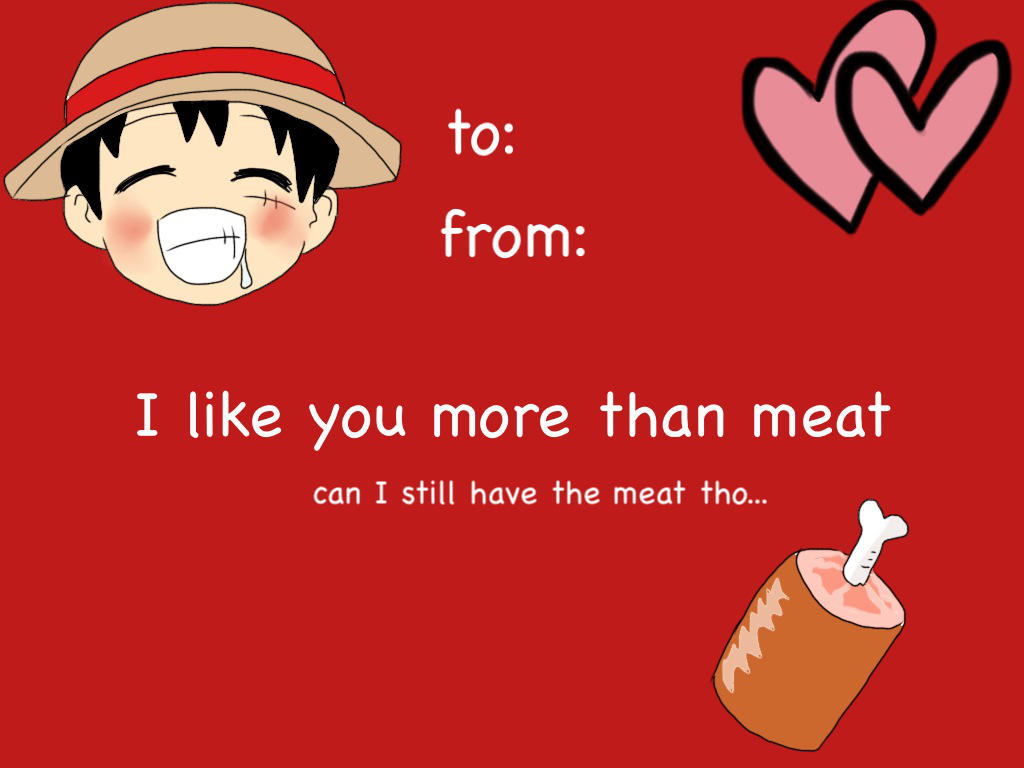 Luffy Valentine's Day Card by DudeItsNikki on DeviantArt