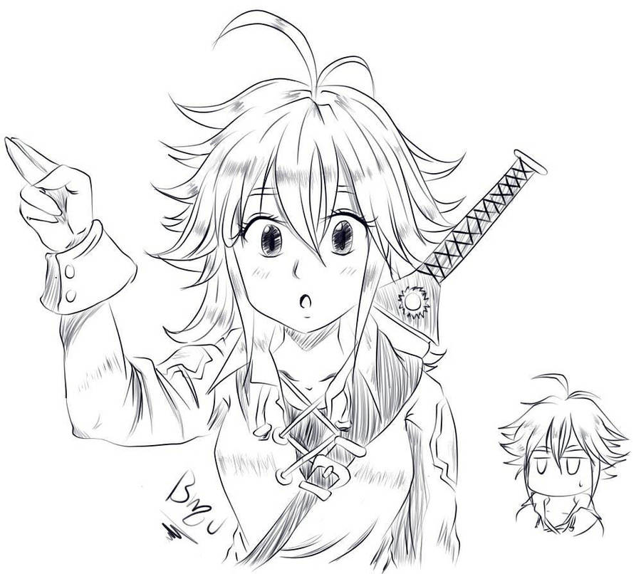 Dessin Seven Deadly Sins A Colorier : Nanatsu no Taizai ...