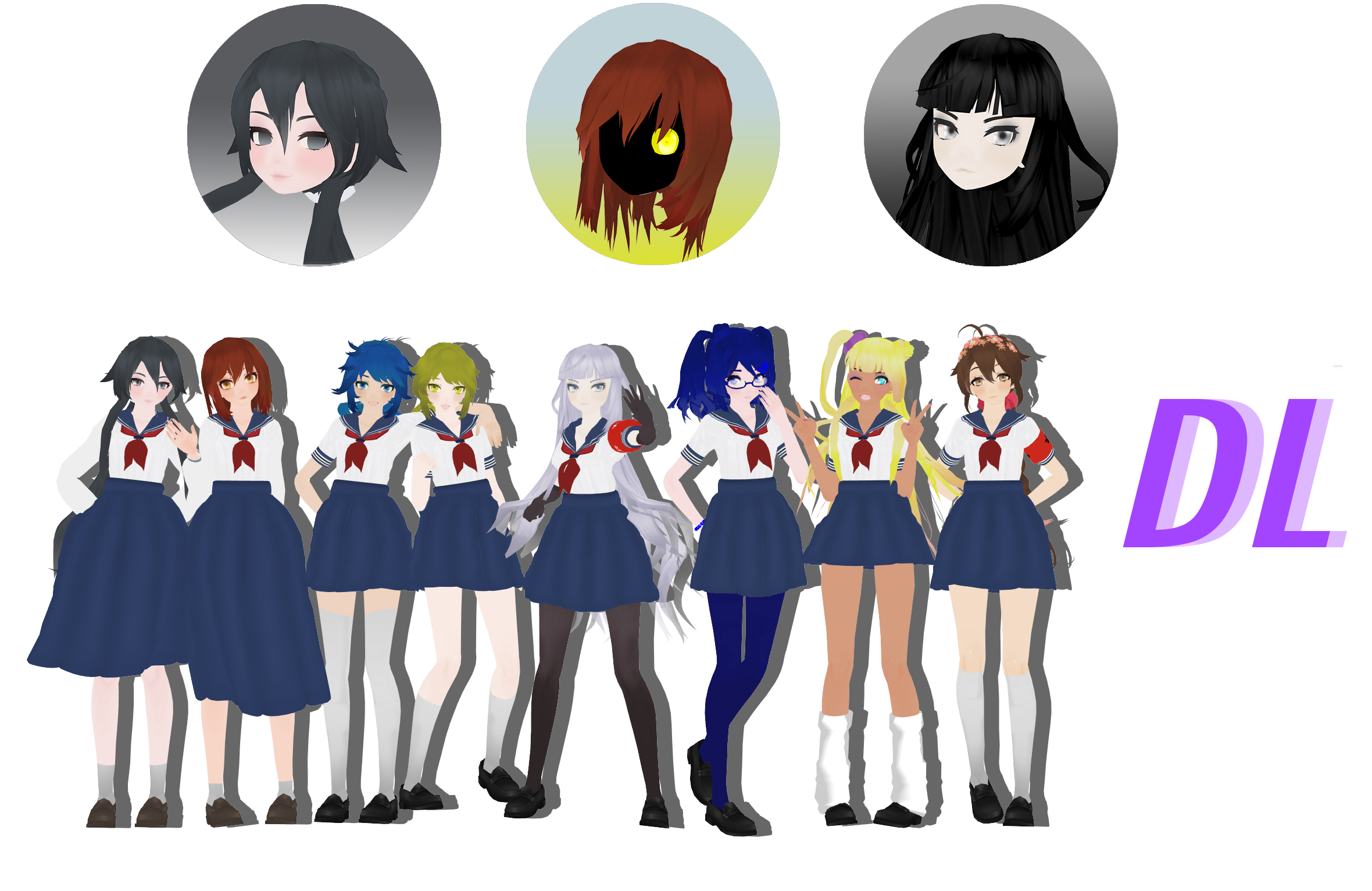 Yandere Simulator MMD TDA Rivals And Poses Pack DL by 
