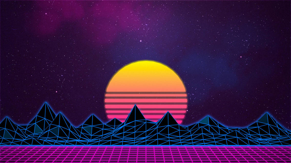 Synthwave/Retrowave - Neon 80s - Background by Rafael-De-Jongh