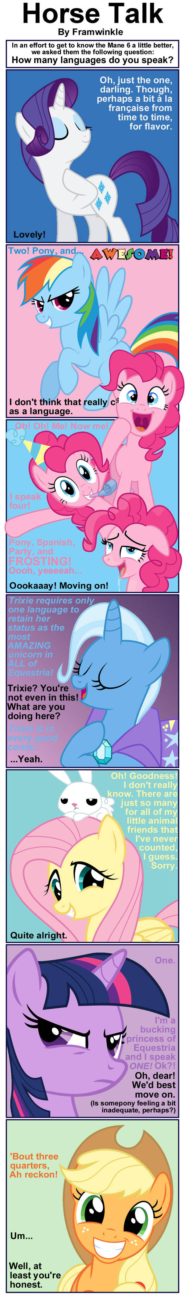 Horse Talk by Framwinkle