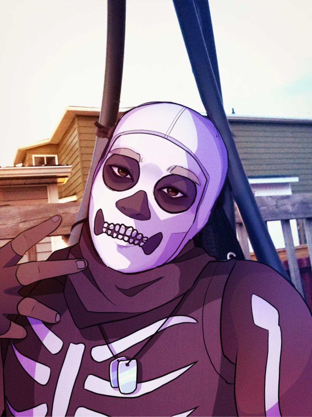 Fortnite Skull Trooper | Godleo by FlyingPings