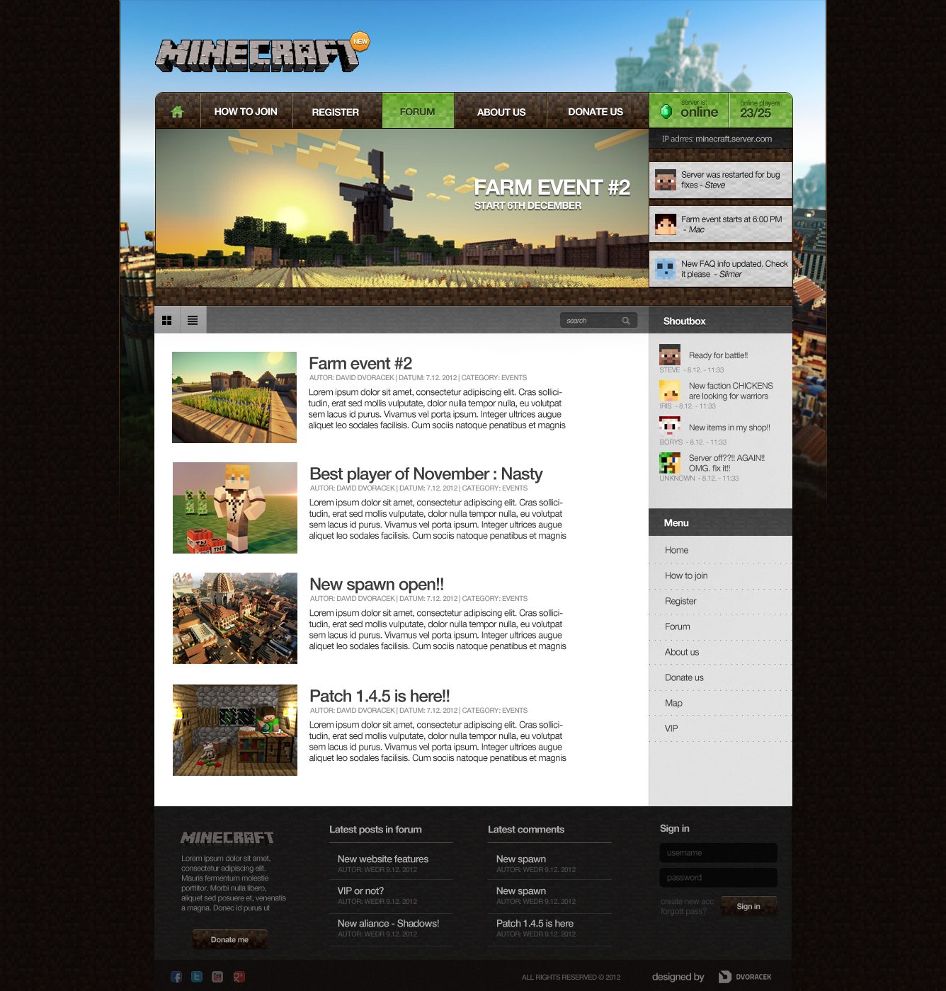 Minecraft-theme (new) by igrenic