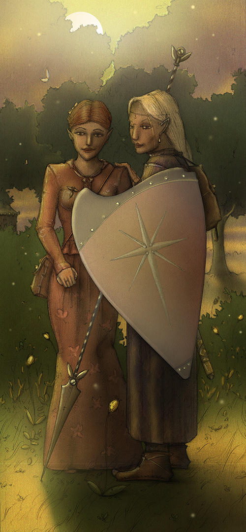 Two Elf Maids by Si1verange1