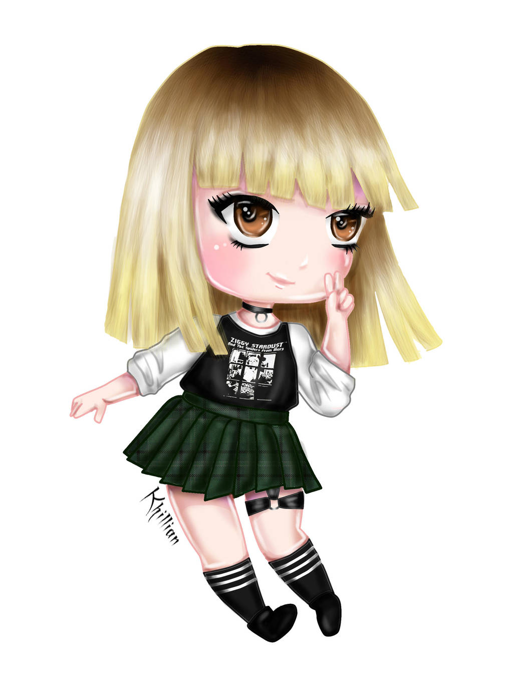 Lisa Black Pink Chibi Drawing By Fellesia On Deviantart