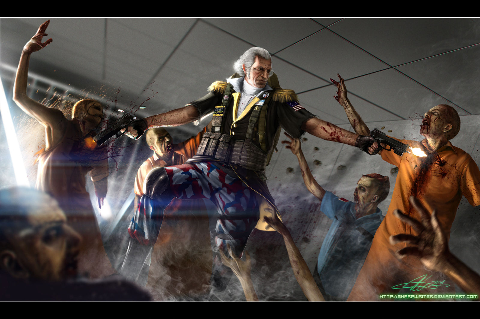 George Washington ZombieHunter by SharpWriter