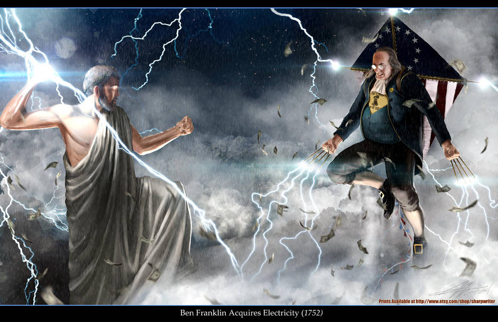 Ben Franklin VS. Zeus by SharpWriter