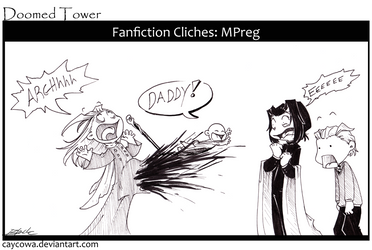 DT- Fanfiction Cliches: MPreg by caycowa