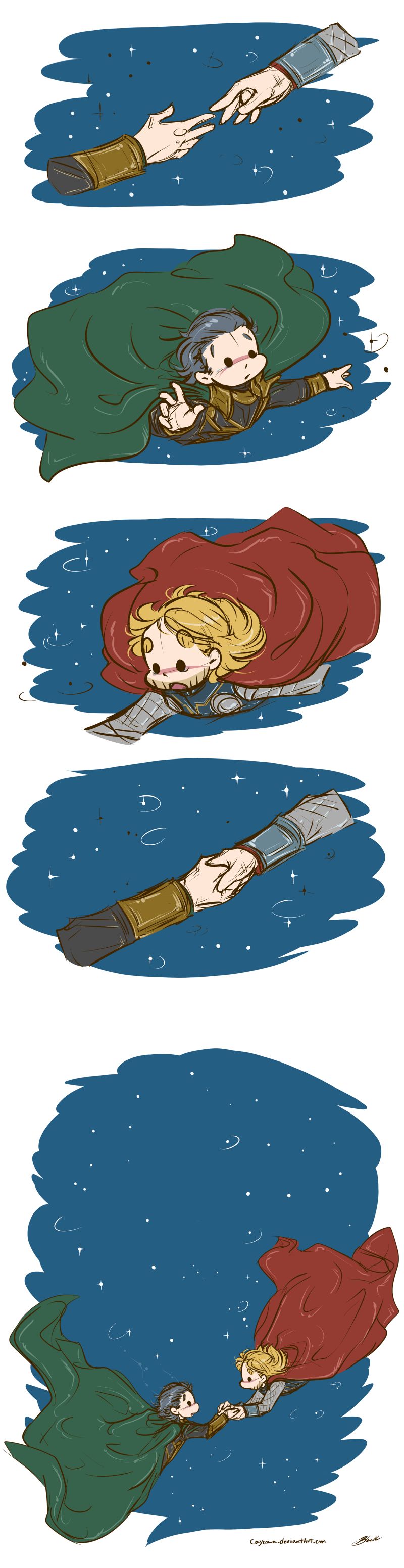 Thor/Loki Week - Day 5: Alternative Universes by caycowa