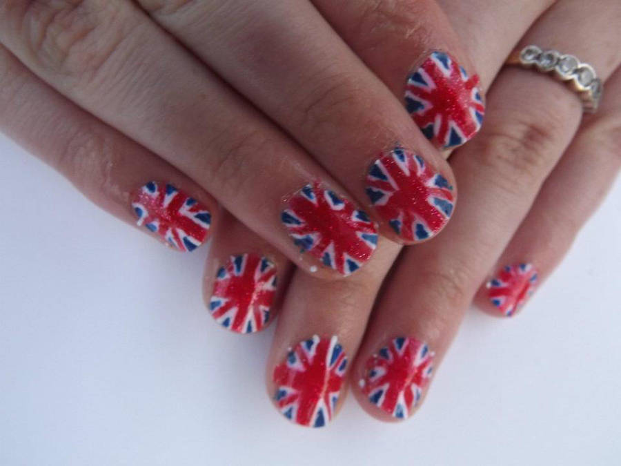Union Jack Flag Nail Art By Emiiping On Deviantart