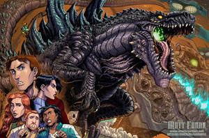 Godzilla The Series print for G-Fest XXV by KaijuSamurai
