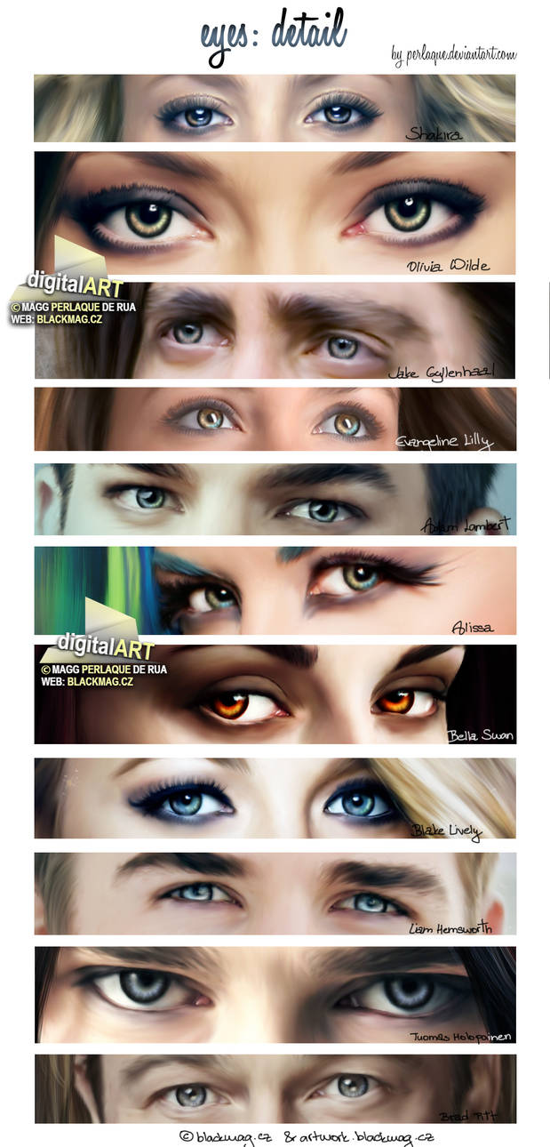 Digital Painting - eyes by perlaque