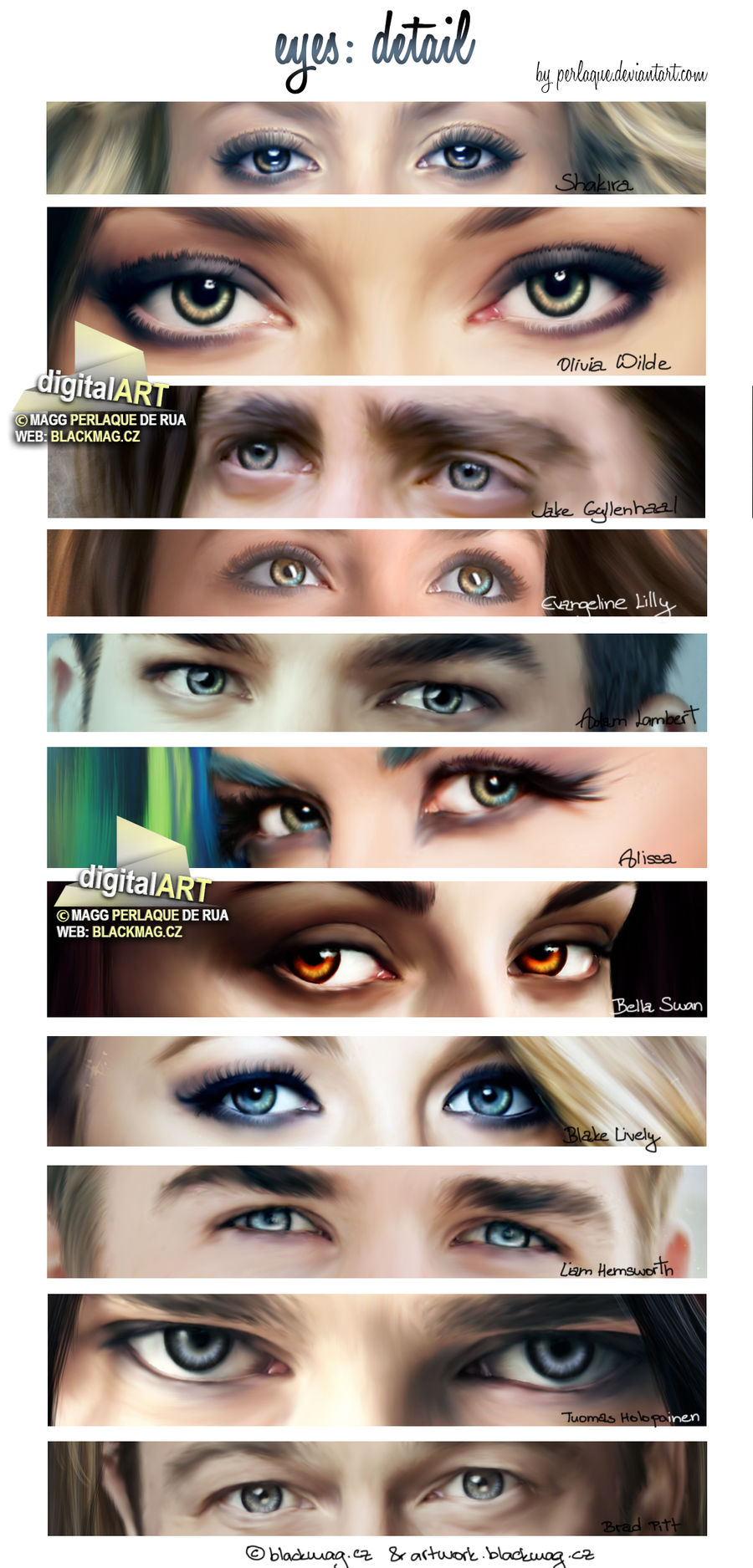 Digital Painting - eyes by perlaque