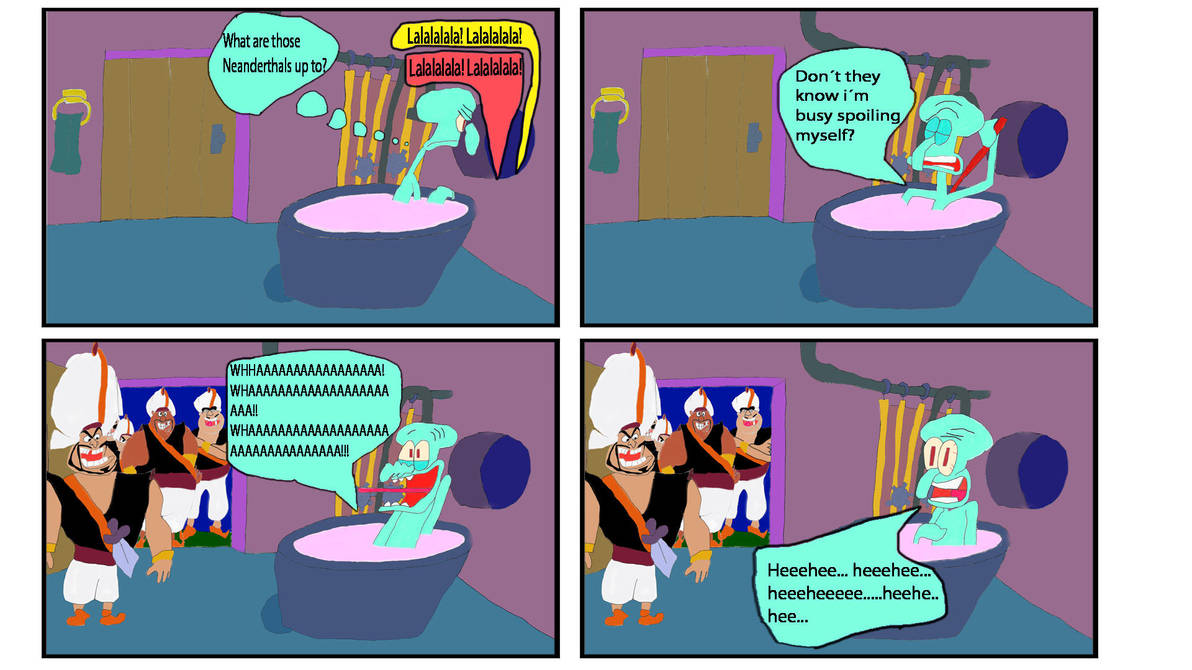 Squidwards Peril Page 1 by Spongeart