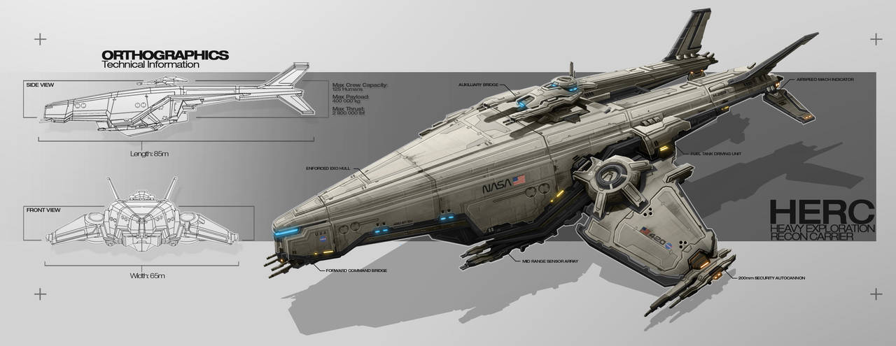Space Ship 01 by TheUncannyKen