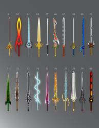 100 Swords: 61-80 by LucienVox