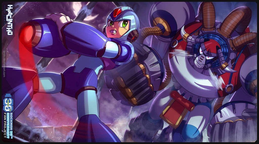 Megaman 30th anniversary tribute by Brolo