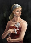 Women with doggy by artoftas
