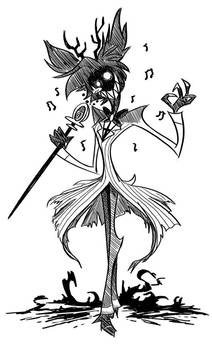 Alastor (end credits sketch) by ChibiDonDC