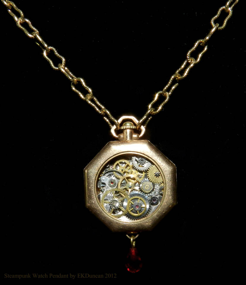 Ladies Steampunk Timepiece from Vintage Parts 2 by EveyD