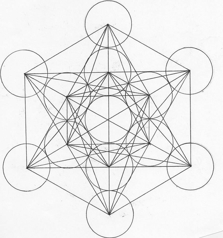 Metatron's Cube and Fruit of Life by pepperdeath