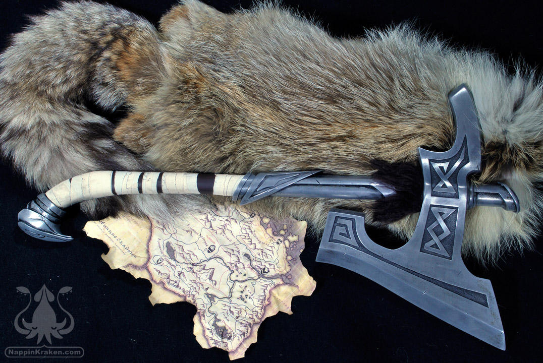 Skyrim Nordic War Axe by NappinKraken