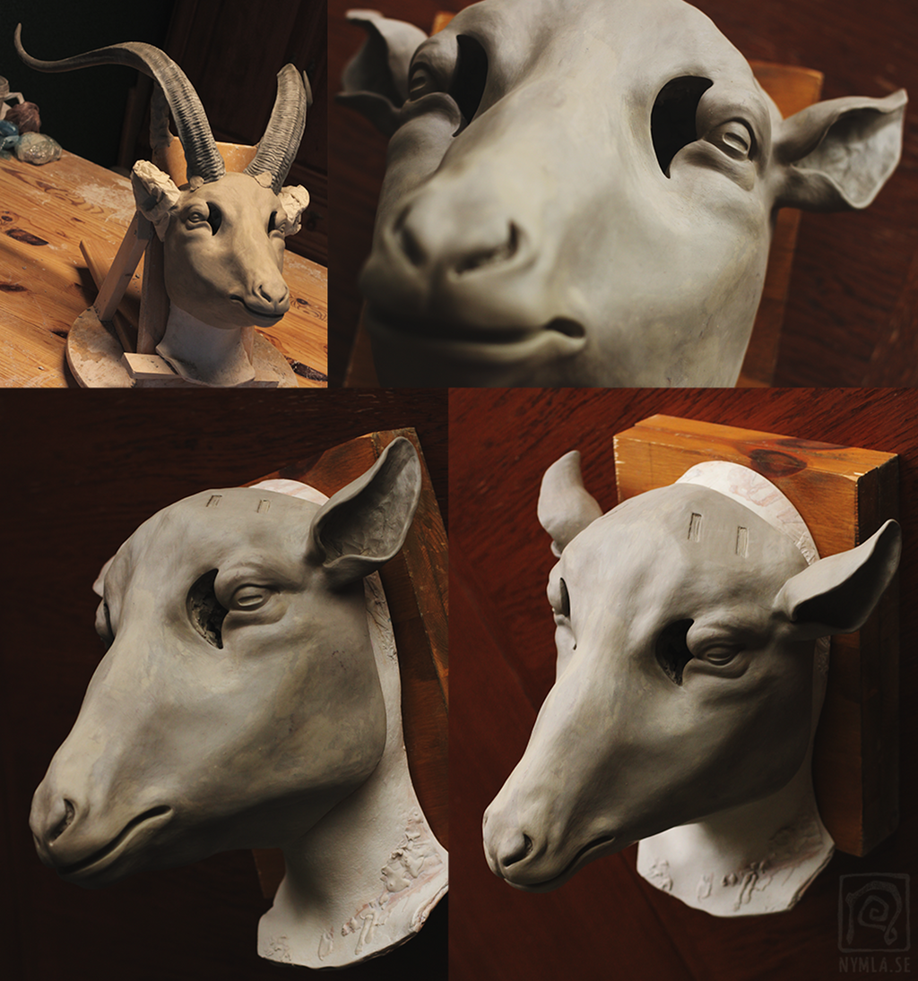 Yule Goat Mask Sculpt! by Nymla