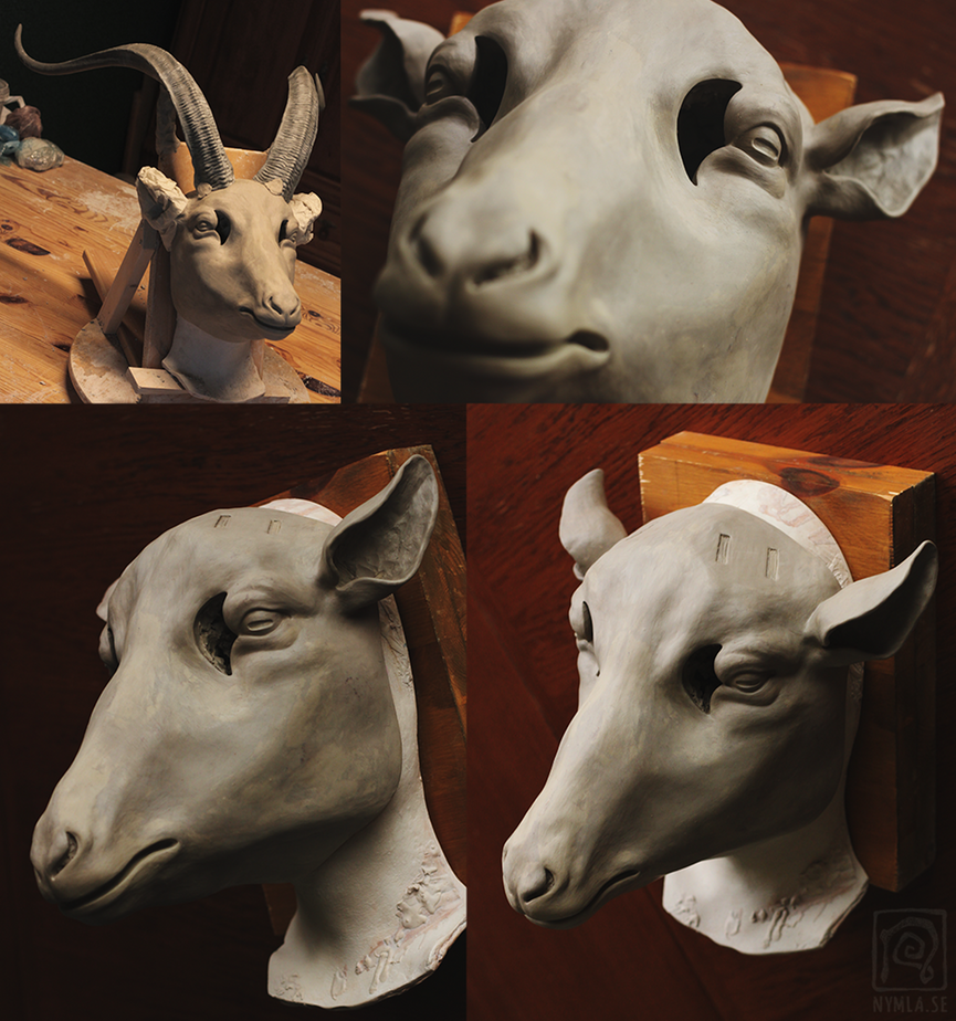 Yule Goat Mask Sculpt! by Nymla