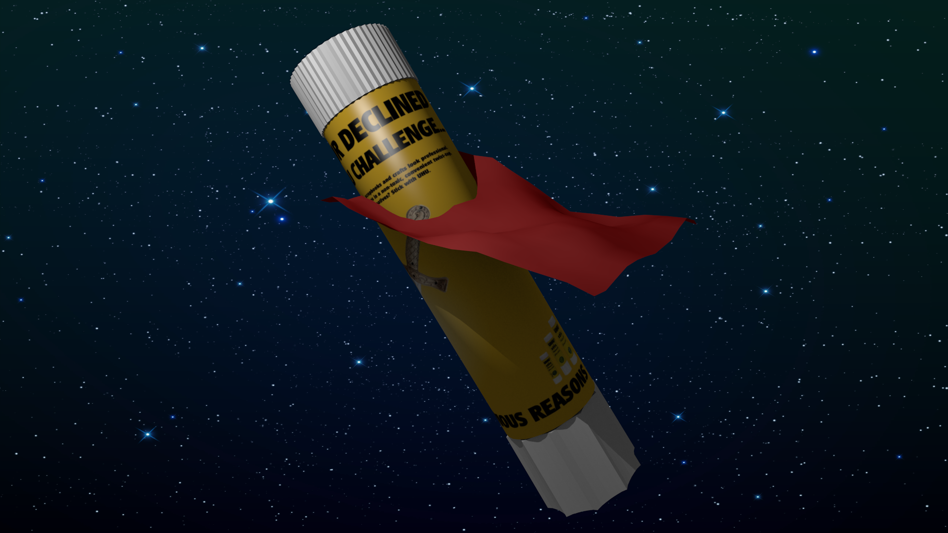 UHU Stick is about to rescue the world!!! by Phen0m77