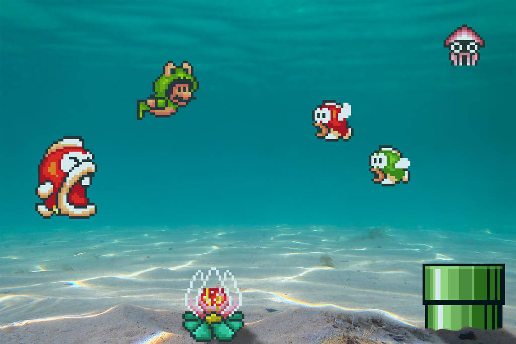 Real Bits - Super Mario Bros 3: Seabed by VictorSauron