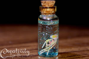 Jelena The Jazzy Jellyfish - Vial Necklace by CreativityFTCorrupt