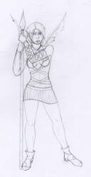 Draw Everything June #7 (sketch) by themsgothgirl