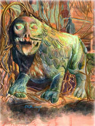 Toothless Old Lion by teutelquessir