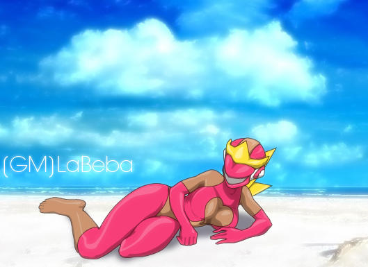 Pink at the Beach by LordTaro