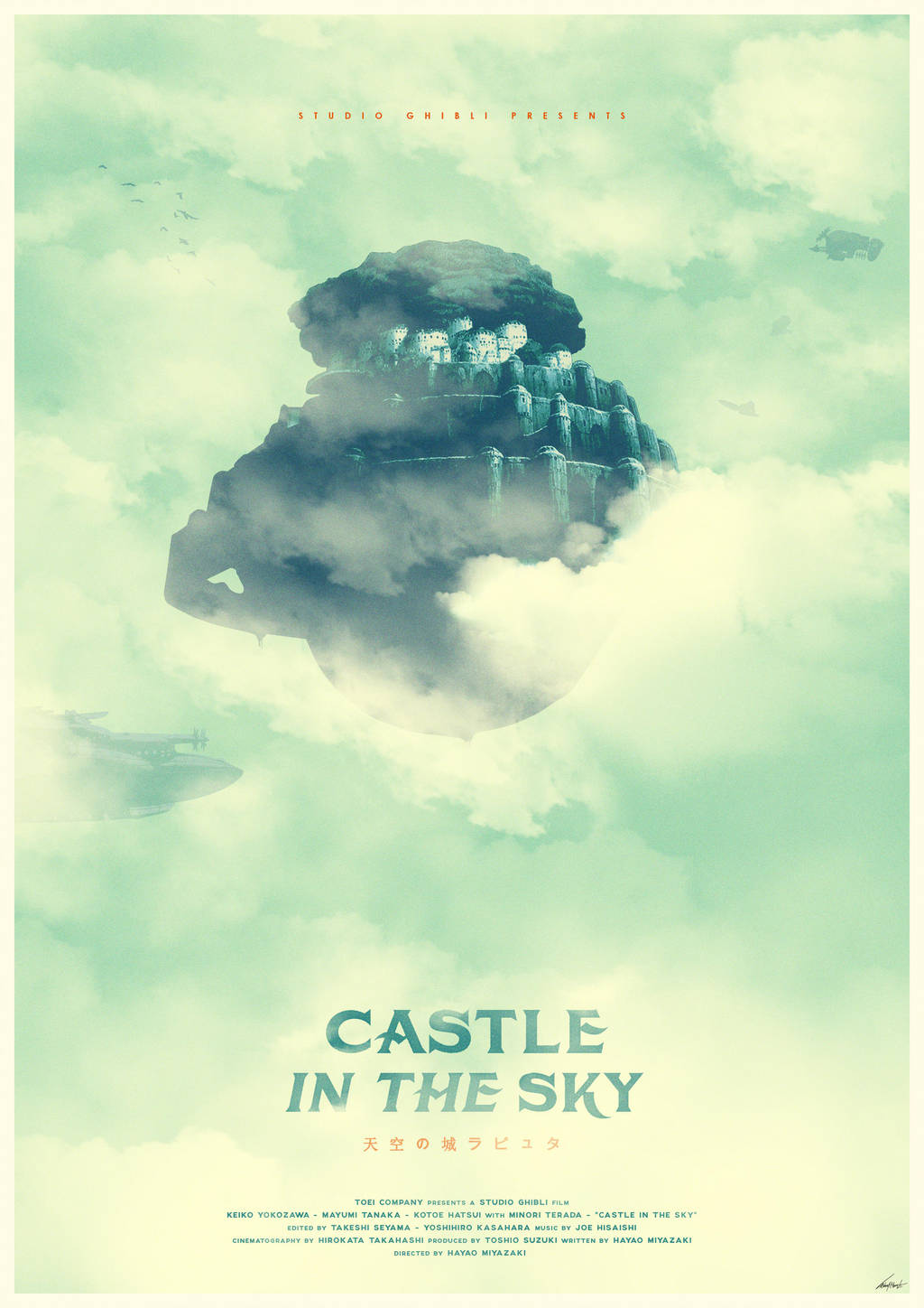 Spirit of Strength - Castle in the Sky Poster by edwardjmoran