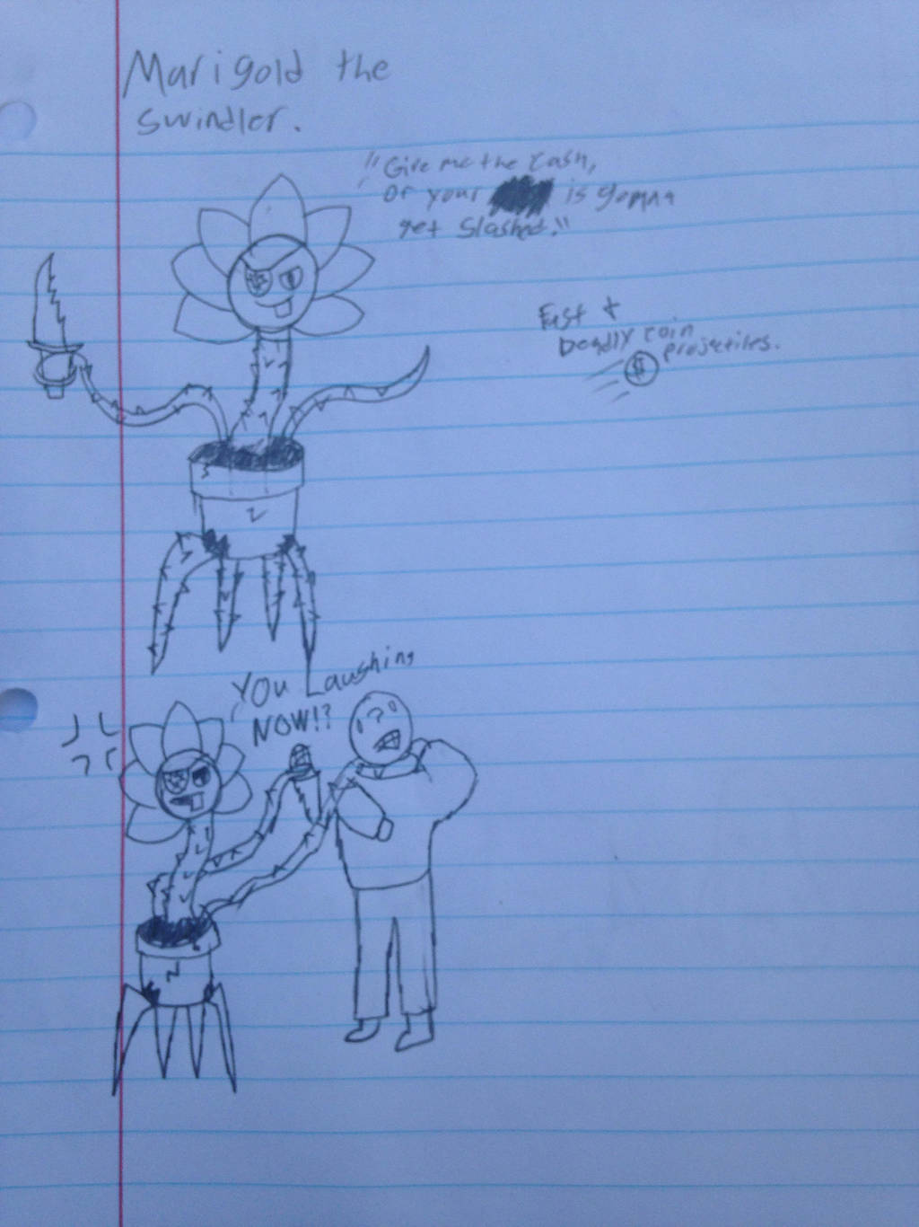 PVZ Plant Villain (MariGold the Swindler) by StantheSpider