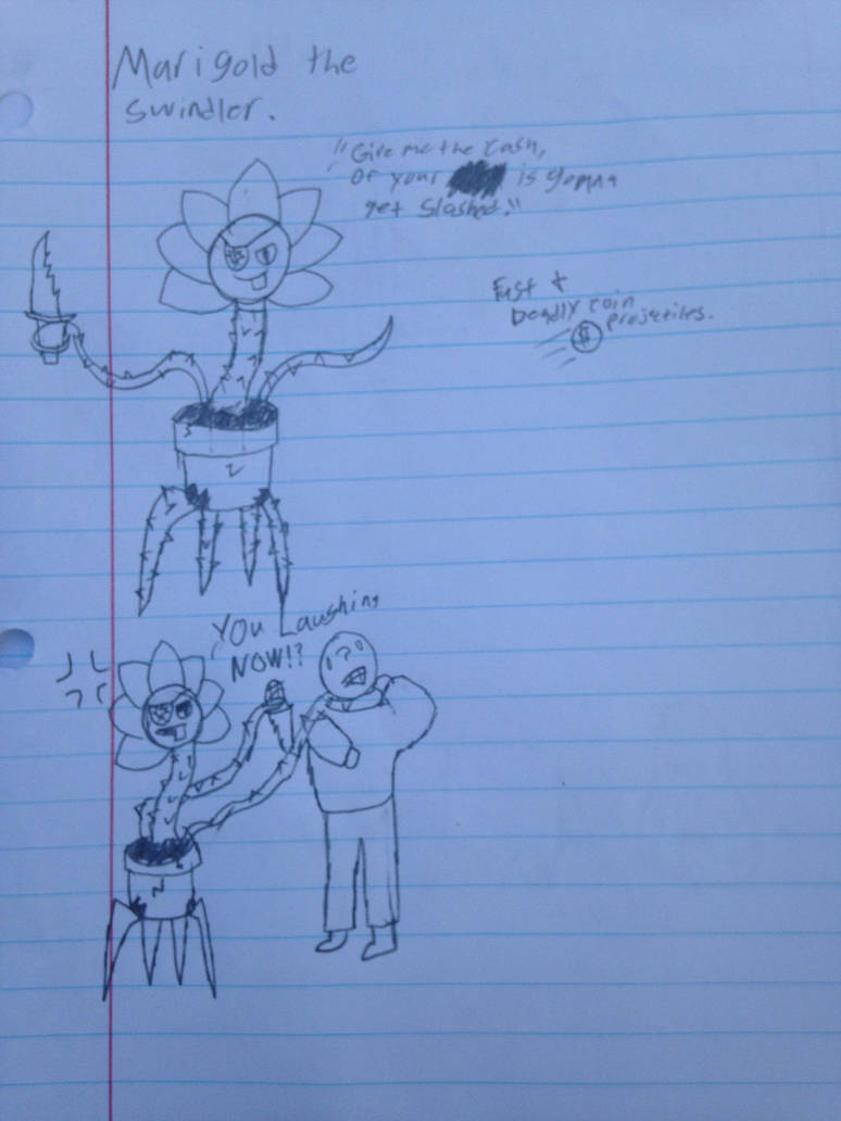 PVZ Plant Villain (MariGold the Swindler) by StantheSpider