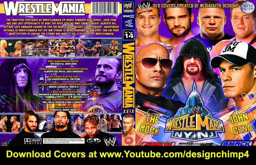 WWE WRESTLEMANIA 29 CUSTOM DVD COVER DESIGNS by mediafaith1 on DeviantArt